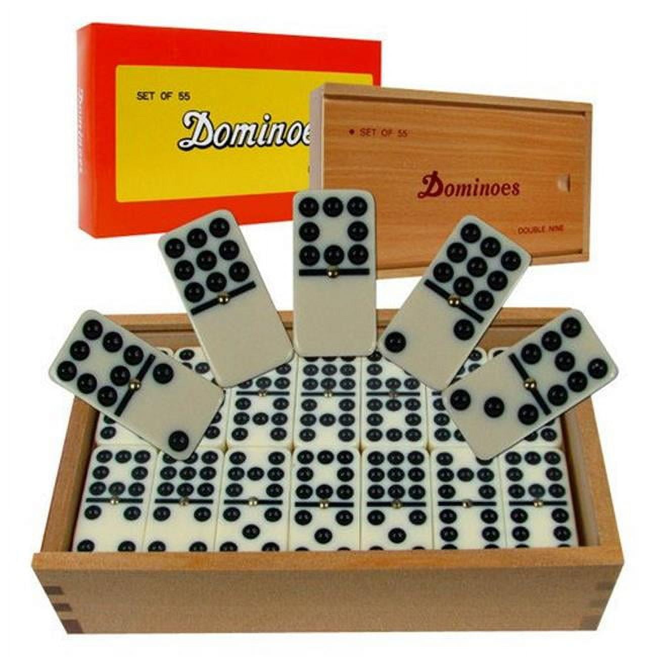 Trademark Global 55 Double 9 Dominoes - Walmart.com