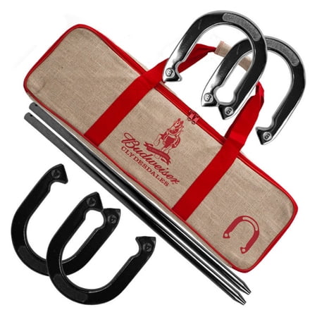 Budweiser Horseshoe Set with Carry Case