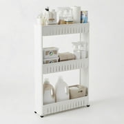Lavish Home 3-Tier Rolling Cart for Kitchens and Laundry Rooms (White)
