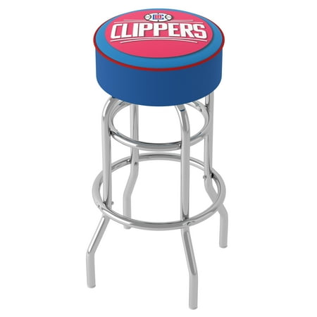 L.A. Clippers NBA Padded Swivel Bar Stool - Royal Blue, Red