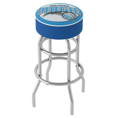 Orlando Magic NBA Padded Swivel Bar Stool - Blue, Black, Silver