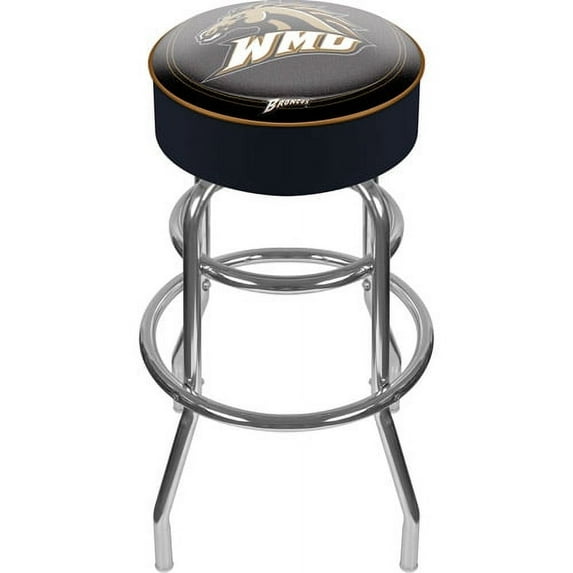 Trademark Global NCAA Padded Backless Swivel Bar Stool