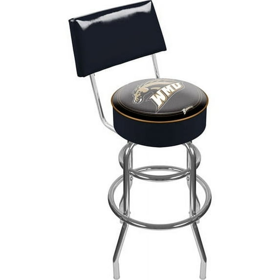 Trademark Global NCAA Padded Swivel Bar Stool with Back