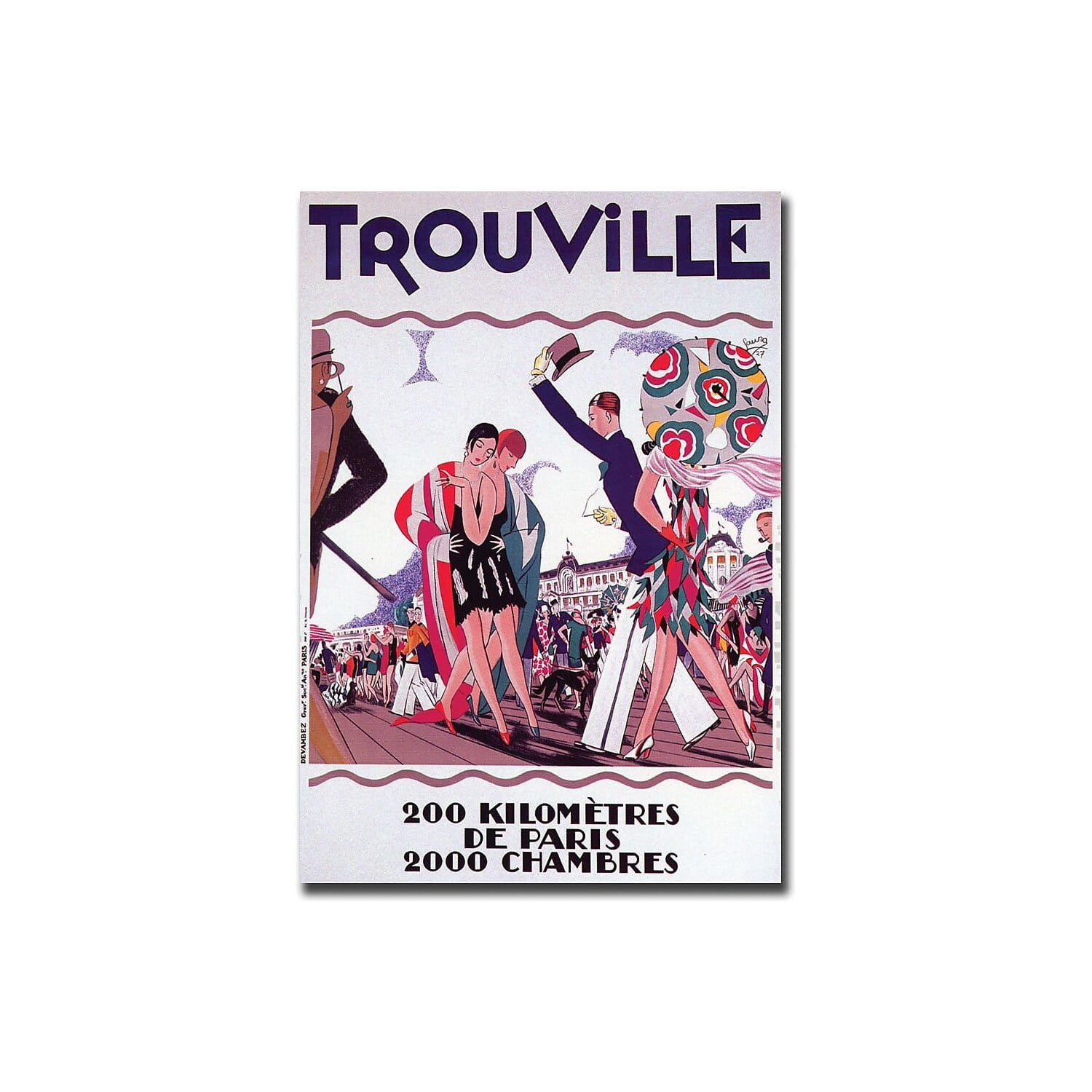 Trademark Global "Trouville" Canvas Art 24" x 32" (V8029-C2432GG)