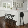 thumbnail image 1 of Lavish Home Backless 24-Inch Folding Stool with 225lb Capacity (Black), 1 of 9