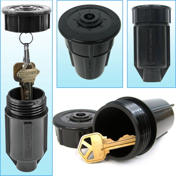 Trademark Home Collection Sprinkler Key Holder  Discreet Holder to Hide a Key, Spare Money, or Small Document