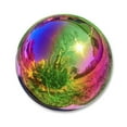 thumbnail image 1 of Trademark Innovations 10" Stainless Steel Gazing Mirror Ball (Rainbow), 1 of 4