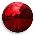 thumbnail image 1 of Trademark Innovations 8" Stainless Steel Gazing Mirror Ball (Red), 1 of 5