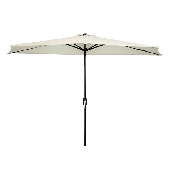 Trademark Innovations 9' Patio Half Market Umbrella (Spa)