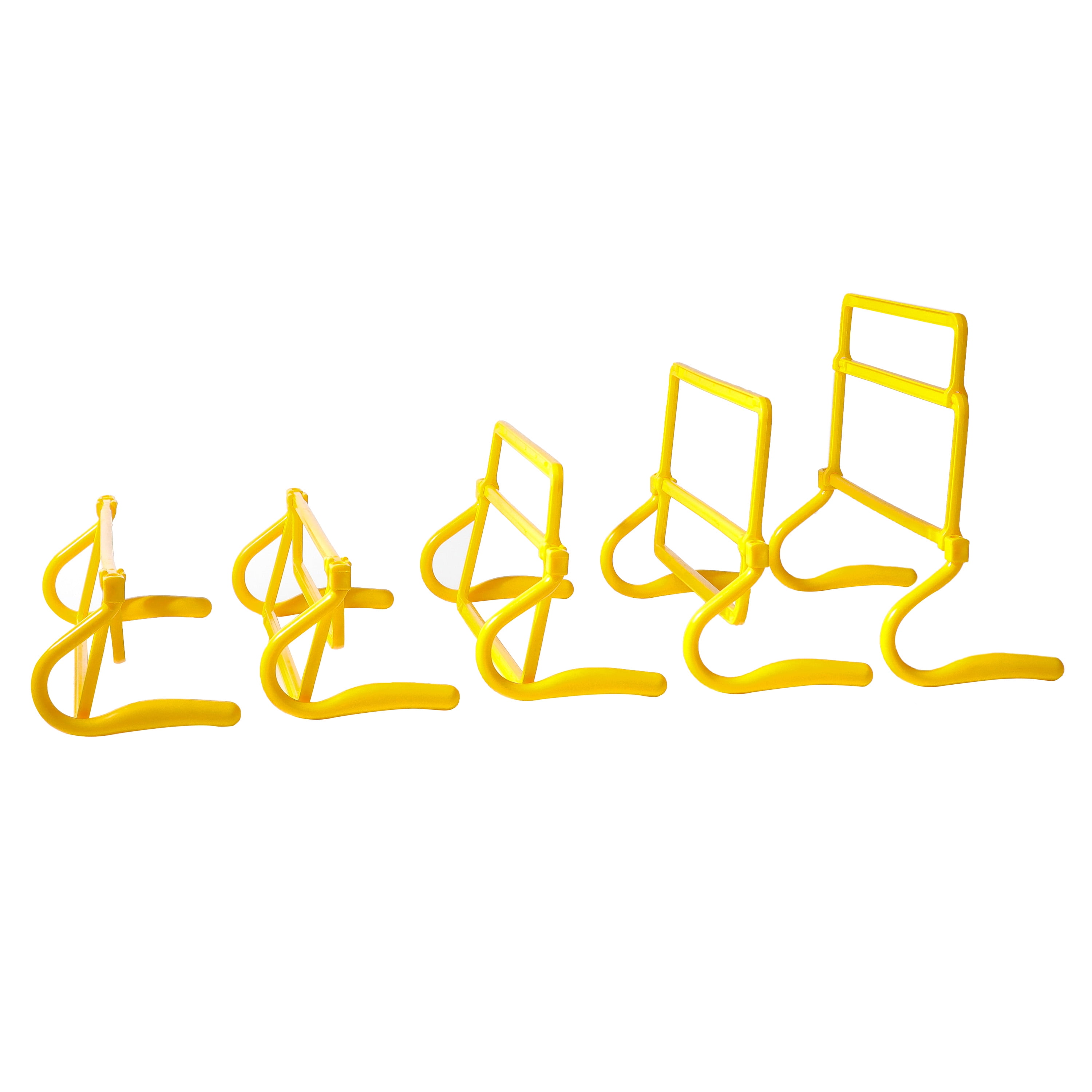 Trademark Innovations Adjustable Speed Training Hurdles (Pack of 5, Yellow)