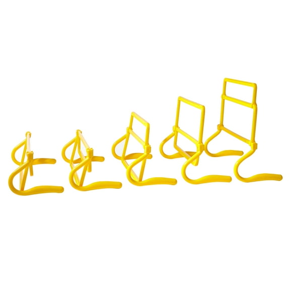 Trademark Innovations Adjustable Speed Training Hurdles (Pack of 5, Yellow)