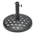 thumbnail image 1 of Trademark Innovations  Black Finish Cast Iron 17.7-inch Umbrella Base, 1 of 2