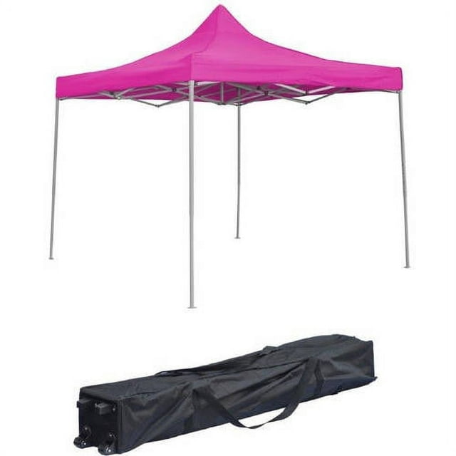 Trademark Innovations Lightweight and Portable Canopy Tent Set, 10' x 10', Includes Roller Bag and Canopy