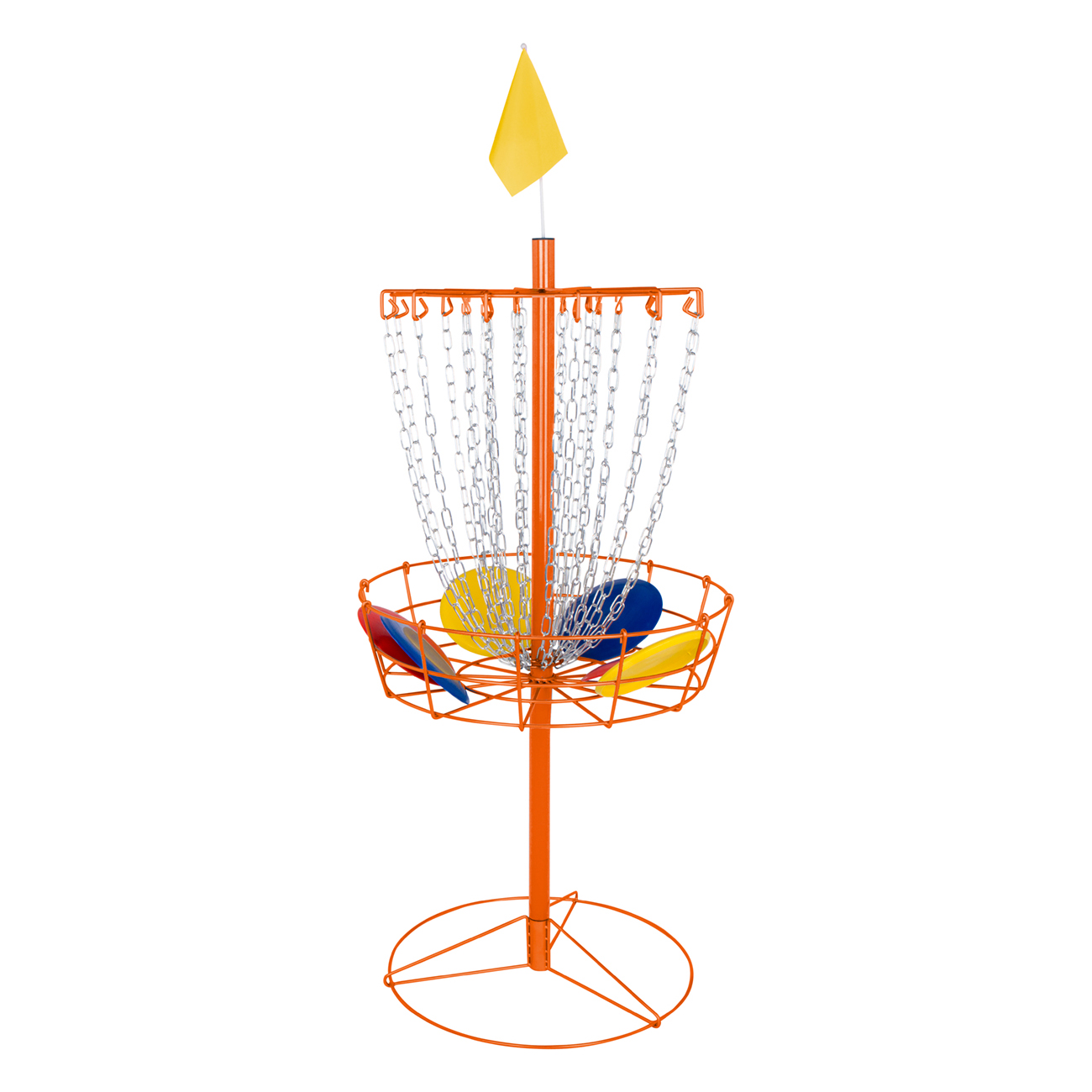 Trademark Innovations Portable Disc Golf Target, Metal Disc Frisbee Golf Goal Set Comes with 6 Discs - image 1 of 1
