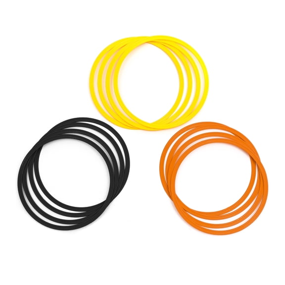 Trademark Innovations Speed & Agility Training 16" Rings (Pack of 12, Yellow, Orange & Black)
