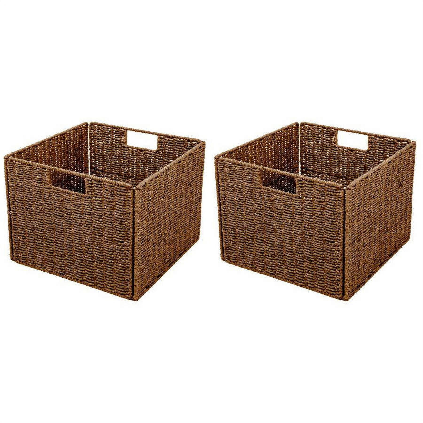 Trademark Innovations Wicker Storage Basket, "Set of 2"