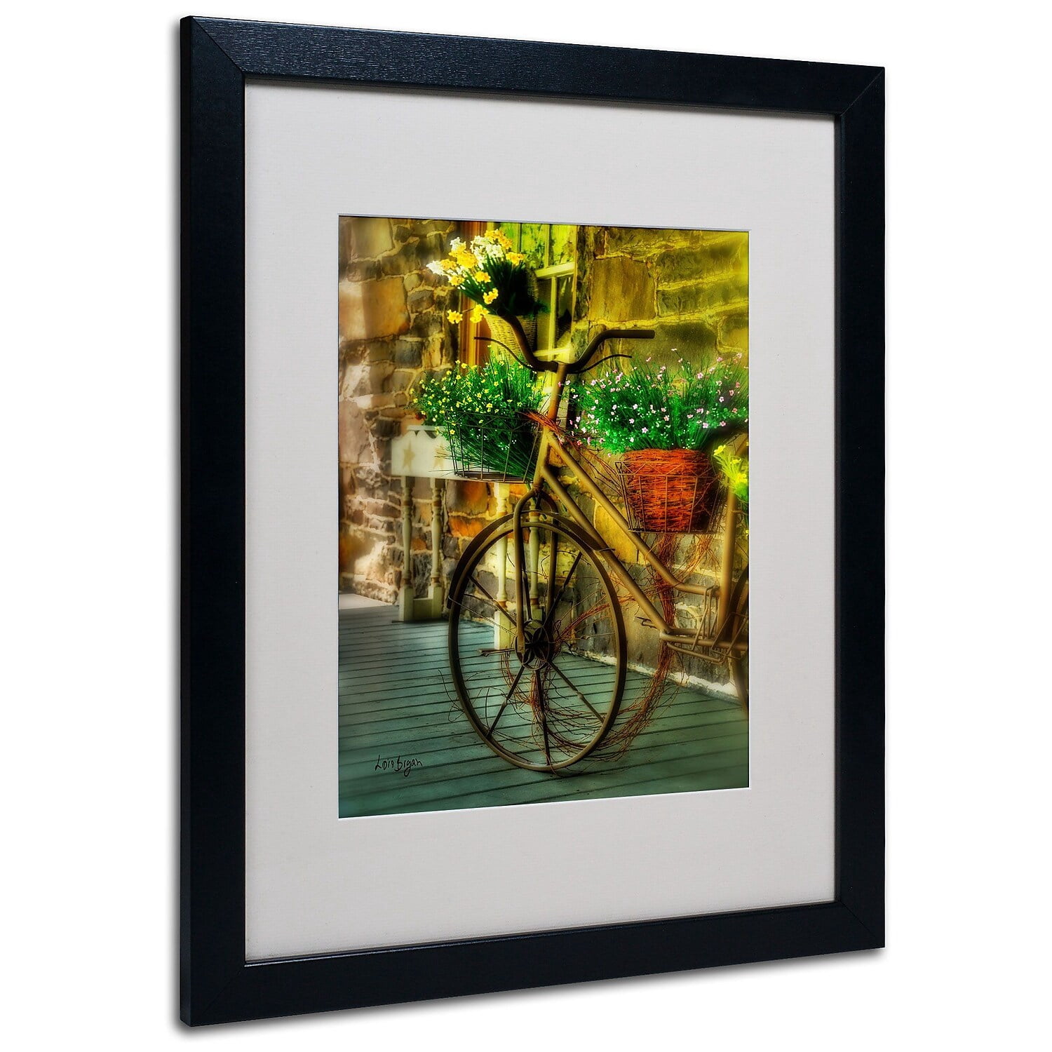 Trademark Lois Bryan "Still Useful" Art White Matte With Black Frame 16" x 20" (LBR010-B1620MF)