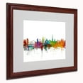 thumbnail image 1 of Trademark Michael Tompsett "Newcastle England Skyline II" Art, White Matte W/Wood Frame, 16" x 20", 1 of 3