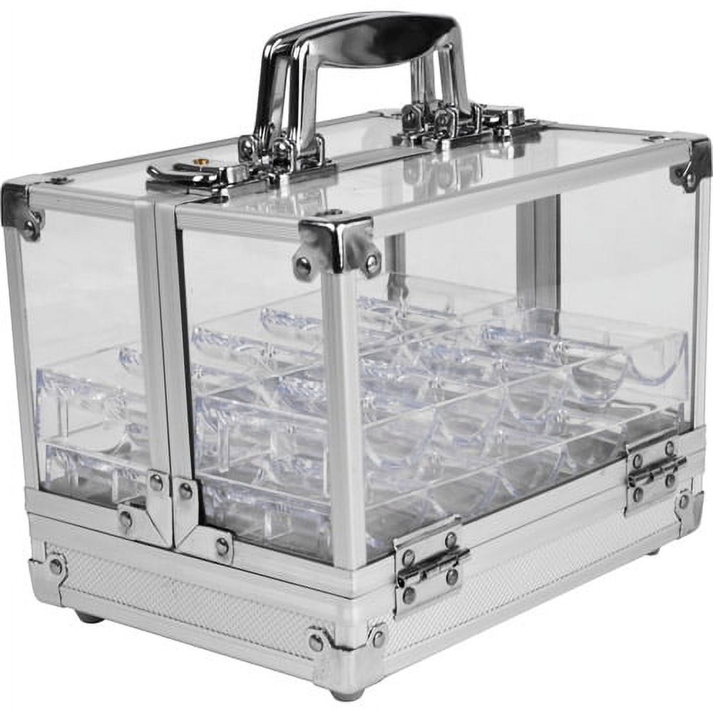 Trademark Poker 600 Chip Capacity Acrylic Case With 6 Trays