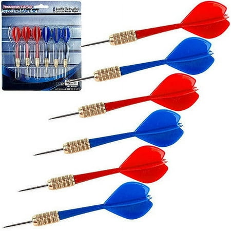 Trademark Poker Games 10 Grams Steel Tip Dart Set, 6 Count