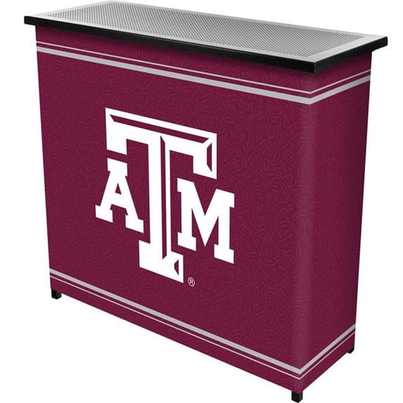 Trademark Poker LRG8000-TAMU Texas A&M UniversityT 2 Shelf Portable Bar with Case