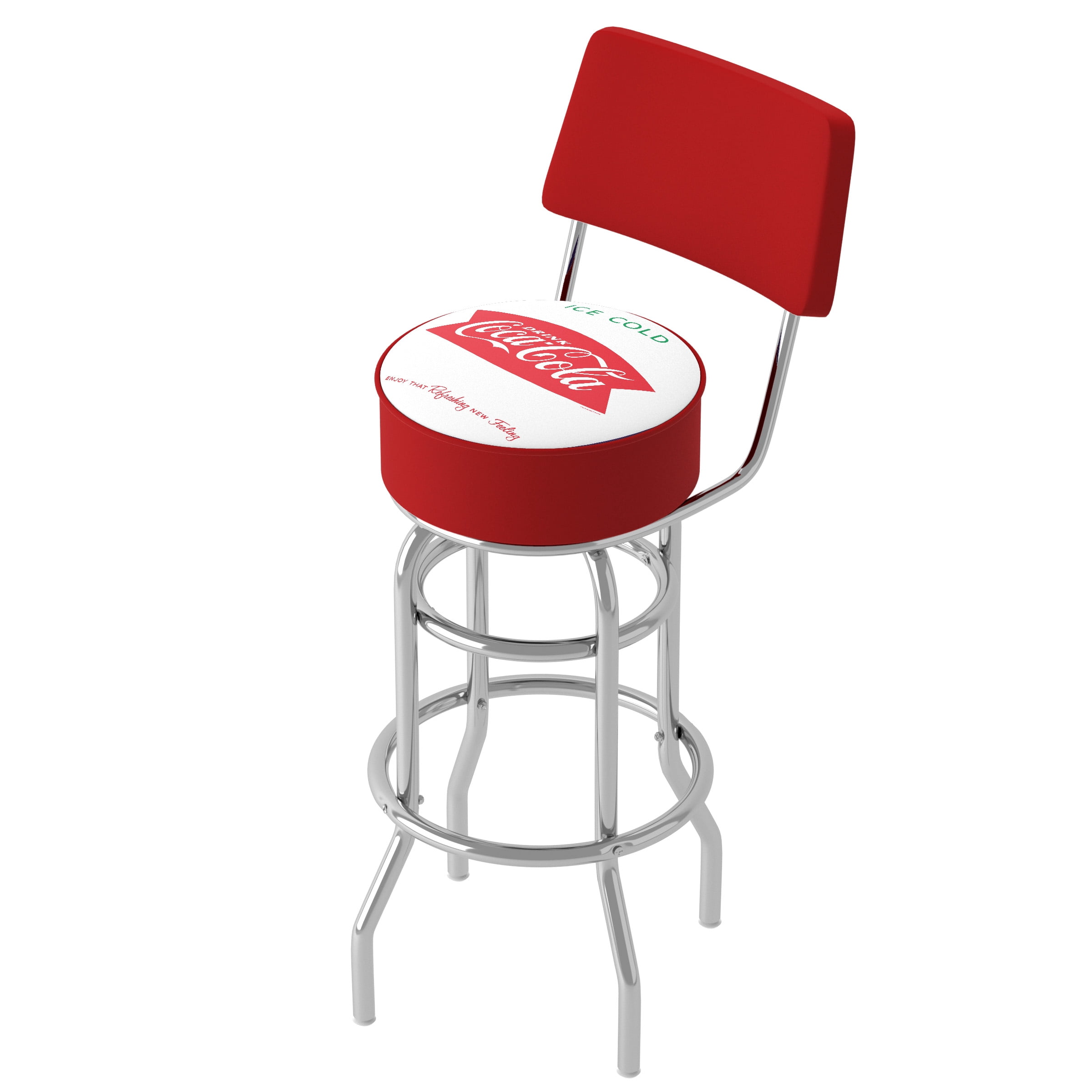 Coca-Cola バースツール 赤 Trademark Vintage Coca-Cola Coke Ice Cold Design 40