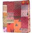 thumbnail image 1 of Trademoon Handwoven Silk Patola Kantha – Elegant, Lightweight, Traditional Design, Perfect for Weddings and Festivals Size - King - 108 x 108 Inch / 274 cm x 274 cm, 1 of 4