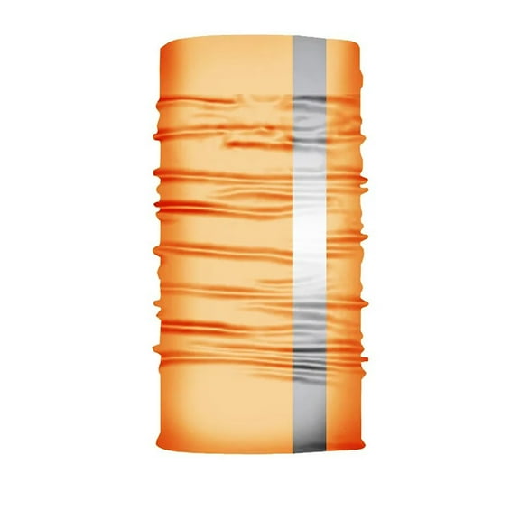 DAS COMPANIES Hi Vis Face Guard Gaiter with Reflective Stripe-Orange