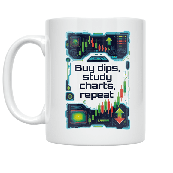 Trader Humor Sayings - Day Trader Enthusiast - 11 oz Ceramic Coffee Mug