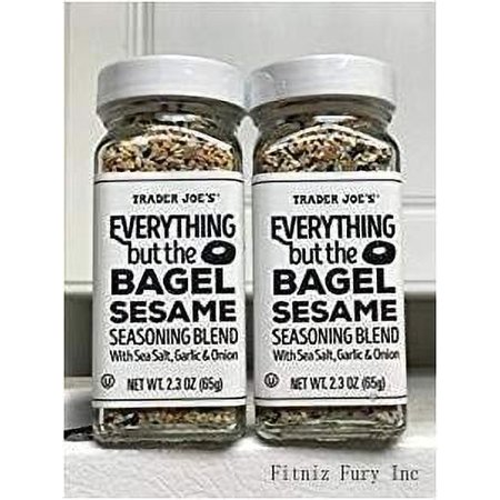 Trader Joe Everything But The Bagel Sesame Seasoning Blend (2 Pack) (2 Pack (2 Count))