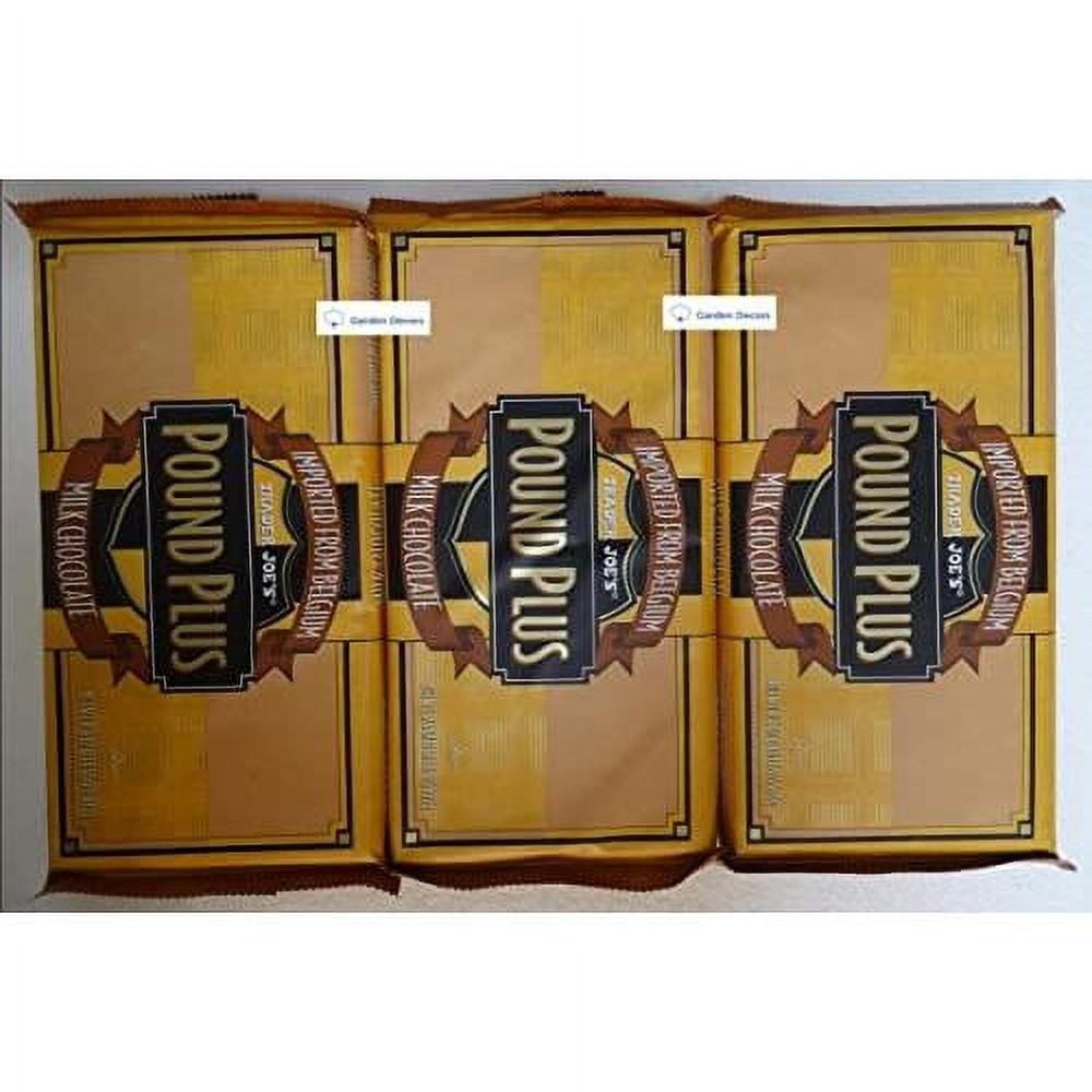 Trader Joe’S Pound Plus Milk Chocolate Bar 17.6Oz 500G (Three Bags