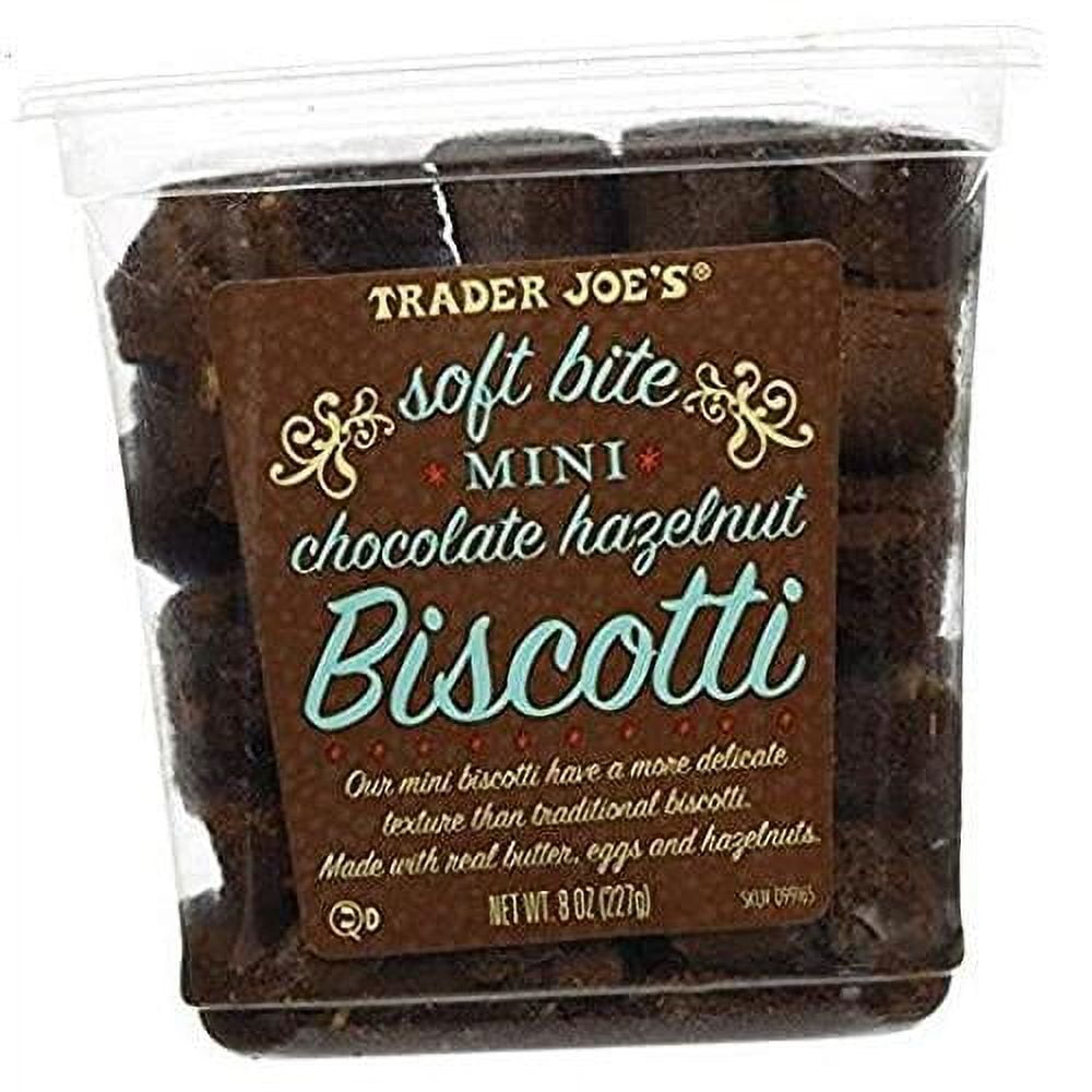 Trader Joe`S Soft Bite Mini Chocolate Hazelnut Biscotti . Pack ...