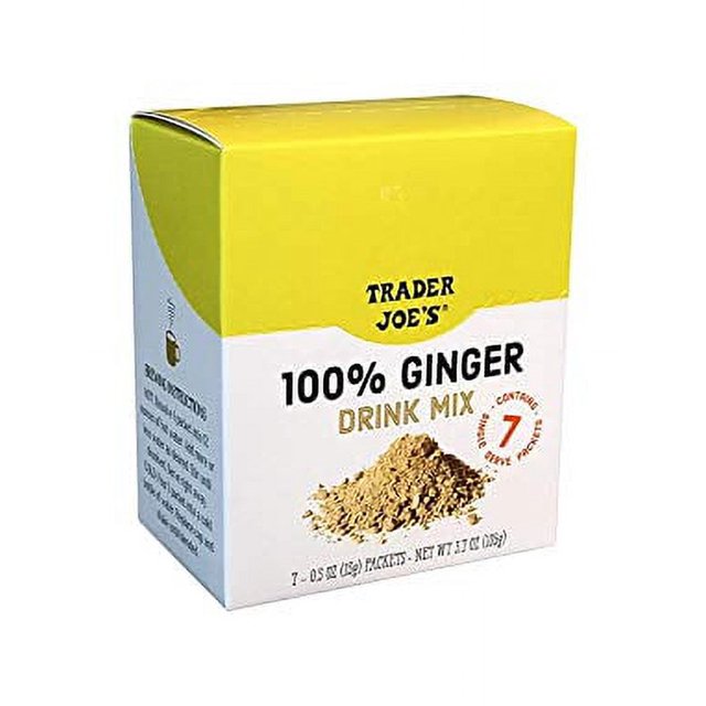 Trader Joe's 100 Natural Ginger Drink Mix 7 0.5oz (15g) Packets