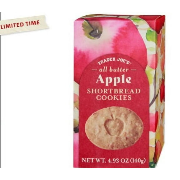 Trader Joe's Apple Shortbread Cookies - all butter - 4.93 oz