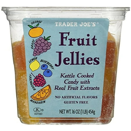 Trader Joe's Assorted Fruit Gummy Jellies - 1 Lb Jar