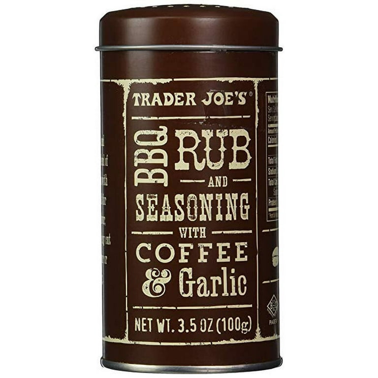 Trader Joe's BBQ Rub and Seasoning with Coffee & Garlic, 3.5 oz