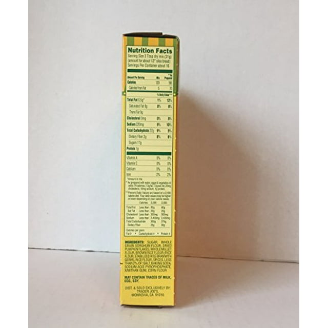 Trader Joe's Baker Josef's Gluten Free Pumpkin Bread & Muffin Baking