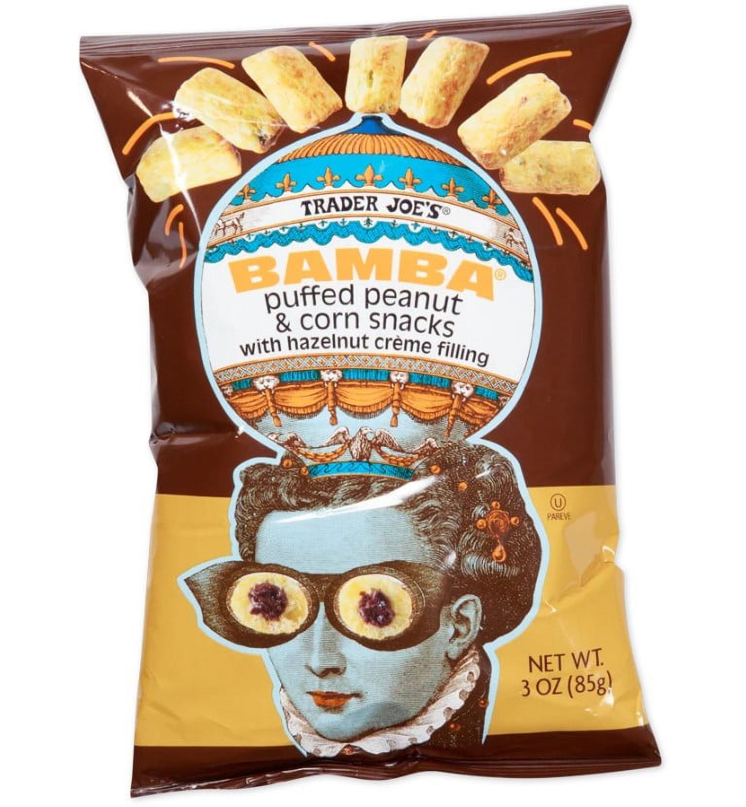 Trader Joe's Bamba with Hazelnut Creme Filling, 3 Oz