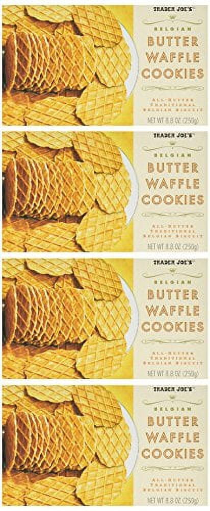 Trader Joe's Belgian Butter Waffle Cookies (4 Pack)