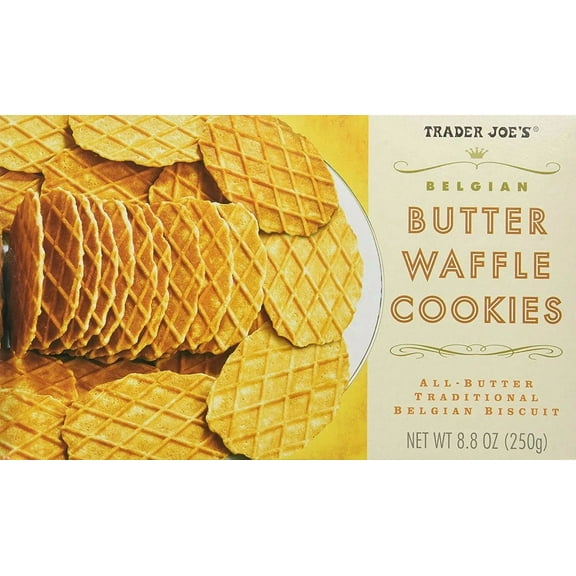 Trader Joe's Belgian Butter Waffle Cookies 8.8 oz Each Pack