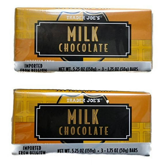 Trader Joe's Belgian Milk Chocolate Bars, 1.75oz , 2 piece ct
