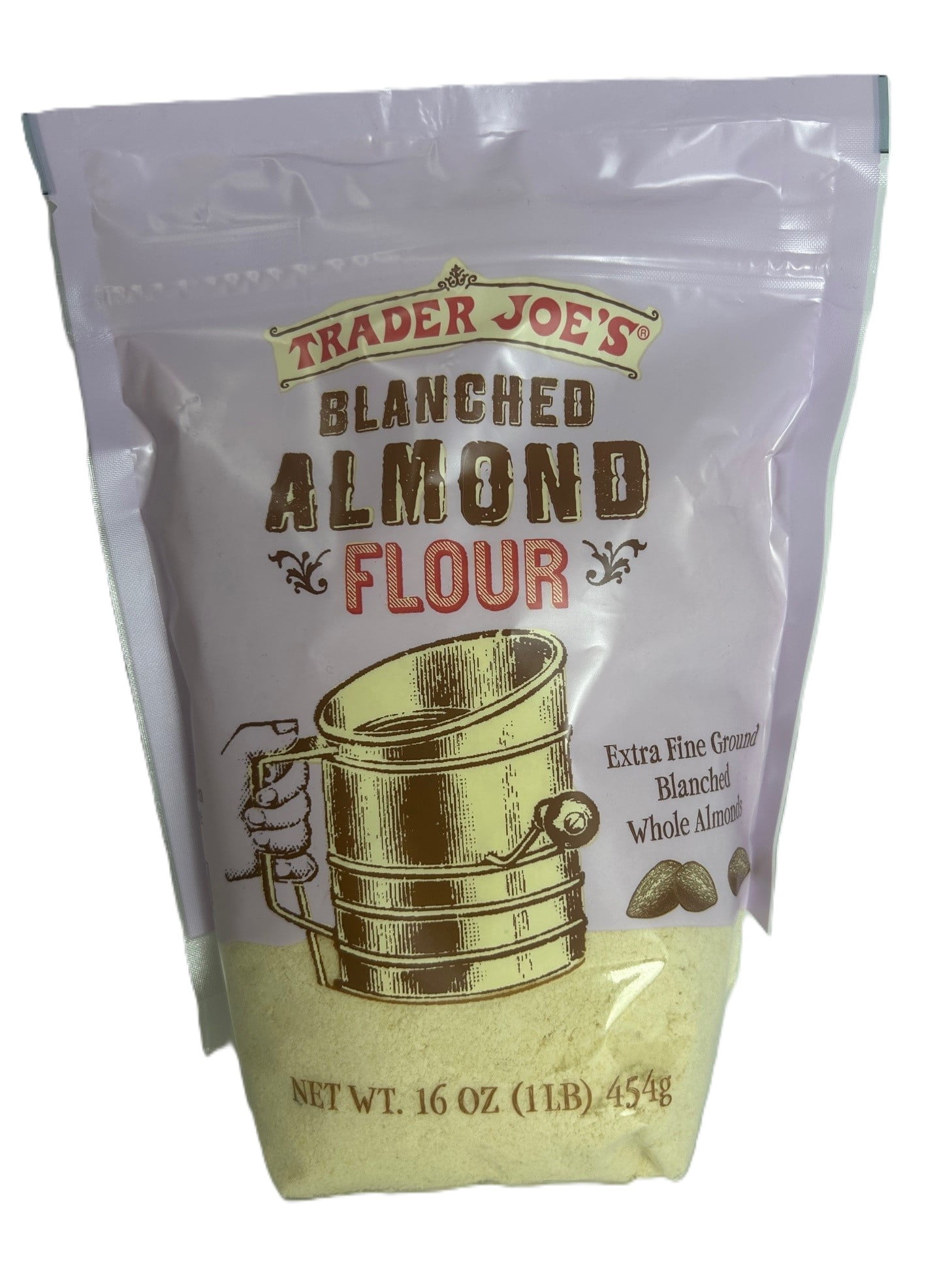 Trader Joes Blanched Almond Flour  Extra Fine Ground Almonds for Baking & Cooking, Gluten-Free, 16 oz Bag
