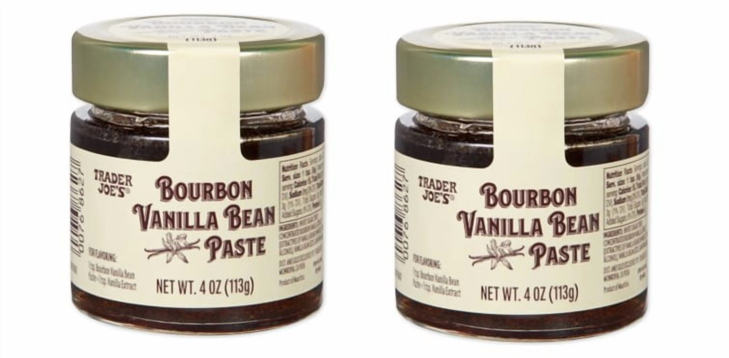 Trader Joe's Bourbon Vanilla Bean Paste, 4 oz, 2 Count