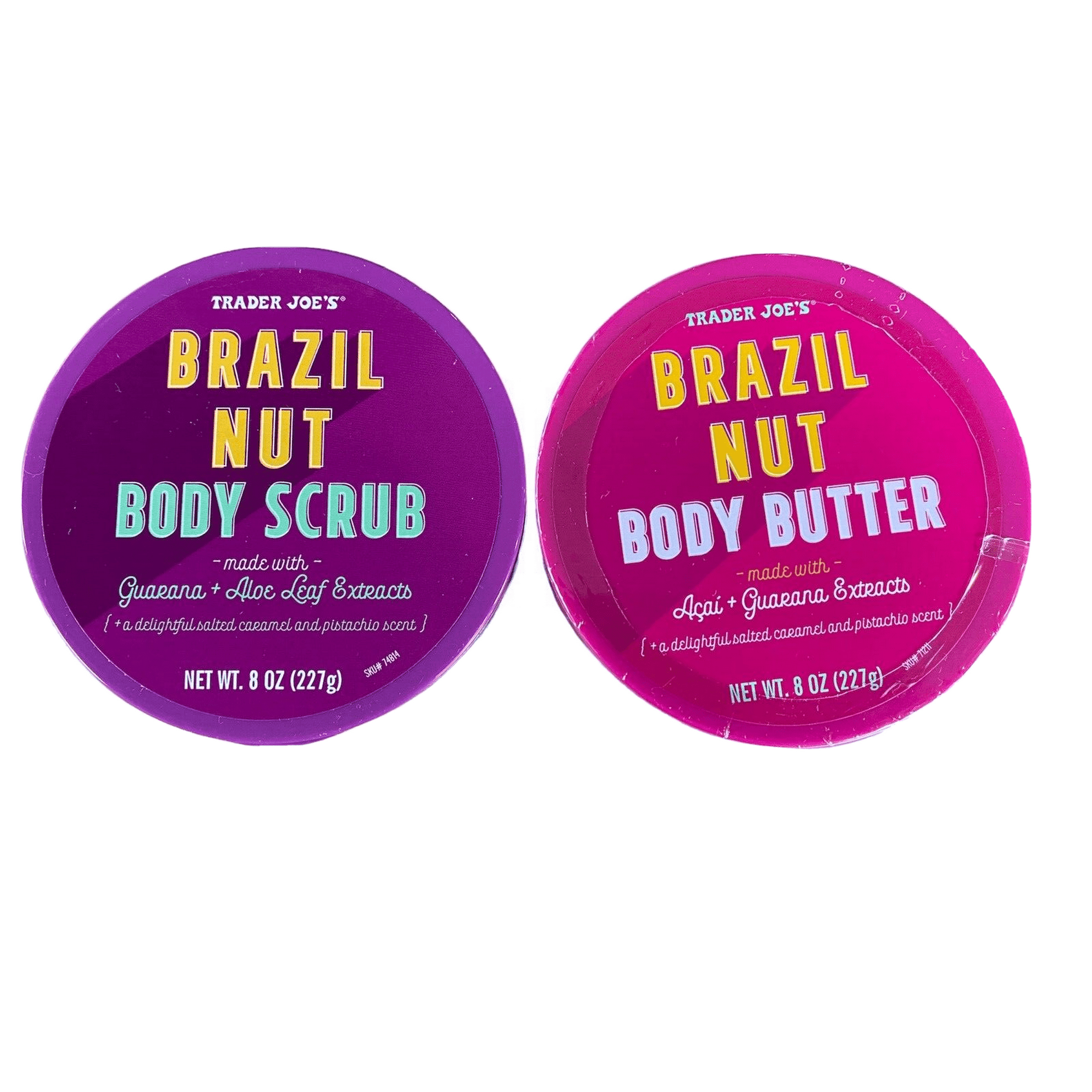 Trader Joe's Brazil Nut Body Butter & Body Scrub Set Limited Edition
