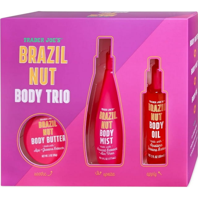 Trader Joe's Brazil Nut Body Trio Brazil Nut Body Butter Brazil Nut