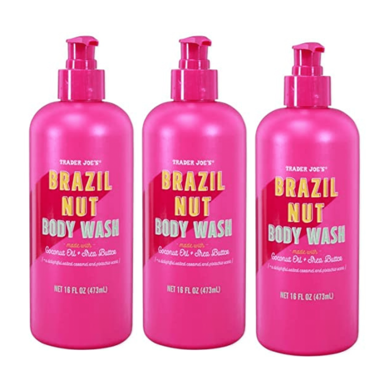 Trader Joe's Brazil Nut Body Wash Limited Edition Pump For All Skin