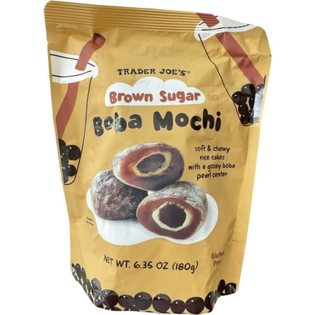 Trader Joe's Brown Sugar Boba Mochi, Gluten Free (6.35 oz)
