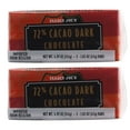 thumbnail image 1 of Trader Joe's Cacao Dark Chocolate Bar, 72% Dark Chocolate Candy Bars, Dark Chocolate Bars (2 Packs of 3), 1 of 7