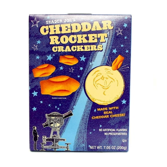 Trader Joe's Cheddar Cheese Rocket Crackers, Kosher, 1 Pack, 7.05 oz