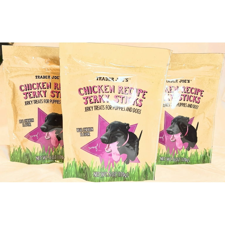 Trader Joe's Chicken Recipe Jerky Sticks for Dogs oz (Pack of